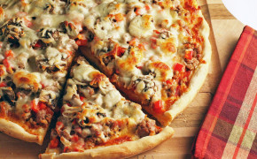Sausage Pizza Widescreen Wallpapers 46894