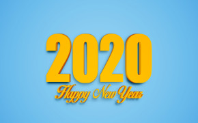 Happy New Year 2020 Background 4K Wallpaper 6990