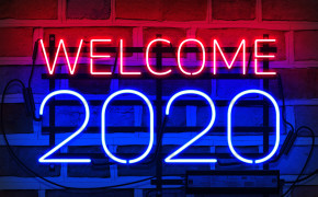 Welcome 2020 Neon Sign 4K Wallpaper 6995