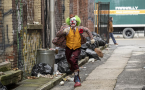 Joaquin Phoenix as Joker Running Wallpaper