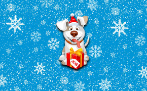 4K Christmas Dog Best Wallpaper 47541