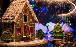 4K Christmas House Background Wallpapers 47556