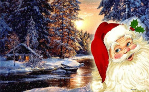 Animated Santa Widescreen Wallpaper 48039
