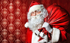 Santa With Presents Desktop Wallpaper 48084