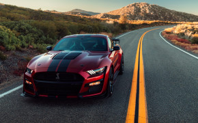 4K Red Ford Mustang Shelby GT500 Wallpaper 48585