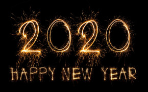 Sparkling New Year 2020 Desktop HD Wallpaper 48753