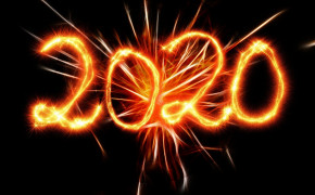 Neon New Year 2020 HD Desktop Wallpaper 48732