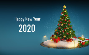 Christmas Tree New Year 2020 HD Desktop Wallpaper 48669