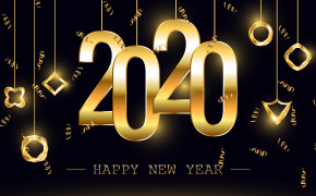 4K Golden New Year 2020 Wallpaper 48710