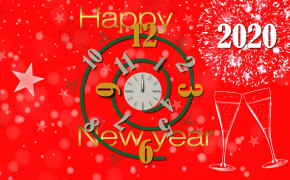 Red New Year 2020 Background Wallpaper 48734