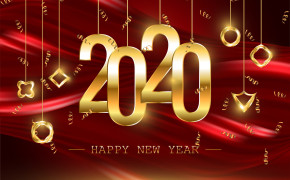 Red New Year 2020 HD Wallpaper 48738