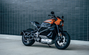 Harley Davidson Orange Bike Wallpaper 48971