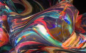 Multicolored Liquid Wallpaper 48956