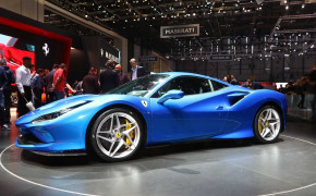 Blue Ferrari F8 Tributo Wallpaper 49017