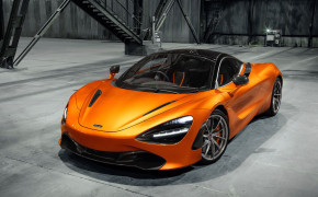 Orange McLaren 720S Background Wallpaper 49134