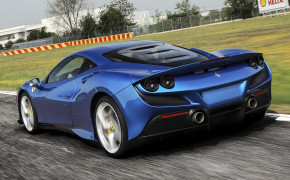 Blue Ferrari F8 Tributo Widescreen Wallpapers 49018