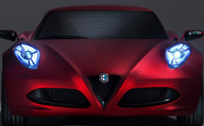 Red Alfa Romeo 4C HD Desktop Wallpaper 50037