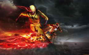 The Flash Season 3 The Flash Vs Eobard Thawne Wallpaper 05328