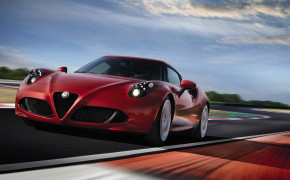 Red Alfa Romeo 4C High Definition Wallpaper 50040
