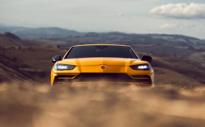 Yellow Lamborghini Urus Widescreen Wallpaper 50456