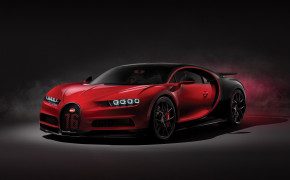 Red Black Bugatti Chiron Front Wallpaper 52337