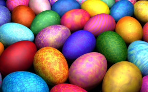 Colored Easter Egg Background Wallpaper 52452