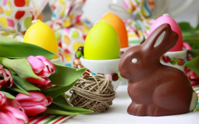 Easter Chocolate Bunny Wallpaper HD 52522