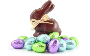 Easter Chocolate Bunny HD Background Wallpaper 52517