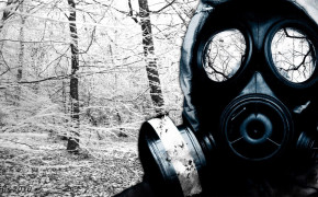 Dark Gas Mask HD Background Wallpaper 52771