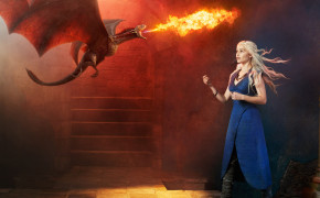 Game Of Thrones Season 7 Emilia Clarke Dragon Wallpaper 05281