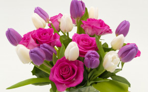 Bouquet Of Tulips Roses Wallpaper 50183