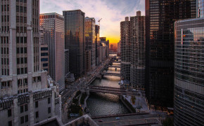 Chicago City USA Background Wallpapers 55257