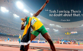 Usain Bolt Lazy Quotes HD Wallpaper 05869