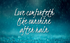 Love Like Sunshine After Rain Quotes HD Wallpaper 05805
