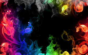 Rainbow Smoke Wallpaper HD 61781