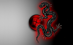 Black Red Dragon Wallpaper HD 05968