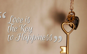 Love Is The Key To Happiness Quotes HD Wallpaper 05802