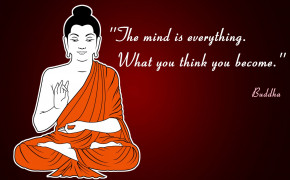 Buddha Think Mind Quotes Wallpaper 05666