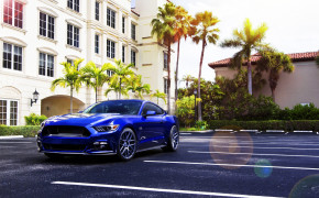 Velgen Mustang Blue Car Wallpaper 00741
