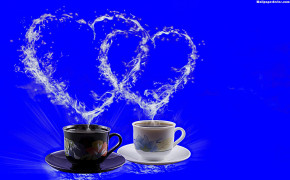 Coffee Heart Smoke Good Morning Quotes Wallpaper 05692