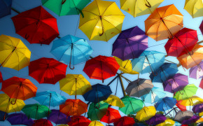 Colorful Umbrella Wallpaper 4444x2500 64497