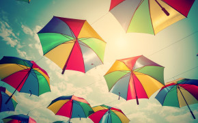Colorful Umbrella Wallpaper 1332x850 64487