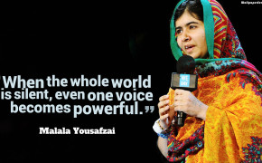 Malala Yousafzai Silent Quotes Wallpaper 05819