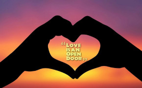 Love Is An Open Door Quotes HD Wallpaper 05795