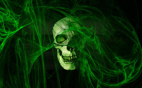 Green Skull Wallpaper 06520