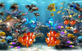 Fish Aquarium Screensaver Wallpaper 06509