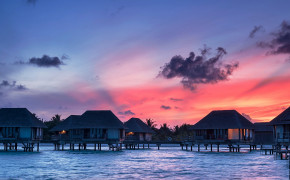 Sunset Maldives Wallpaper 2560x1440 67810