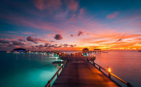 Sunset Maldives Wallpaper 1332x850 67818