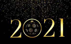 Hanging Ball Golden New Year 2021 Wallpaper 72628