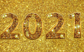 Gold Glitter New Year 2021 Wallpaper 72625